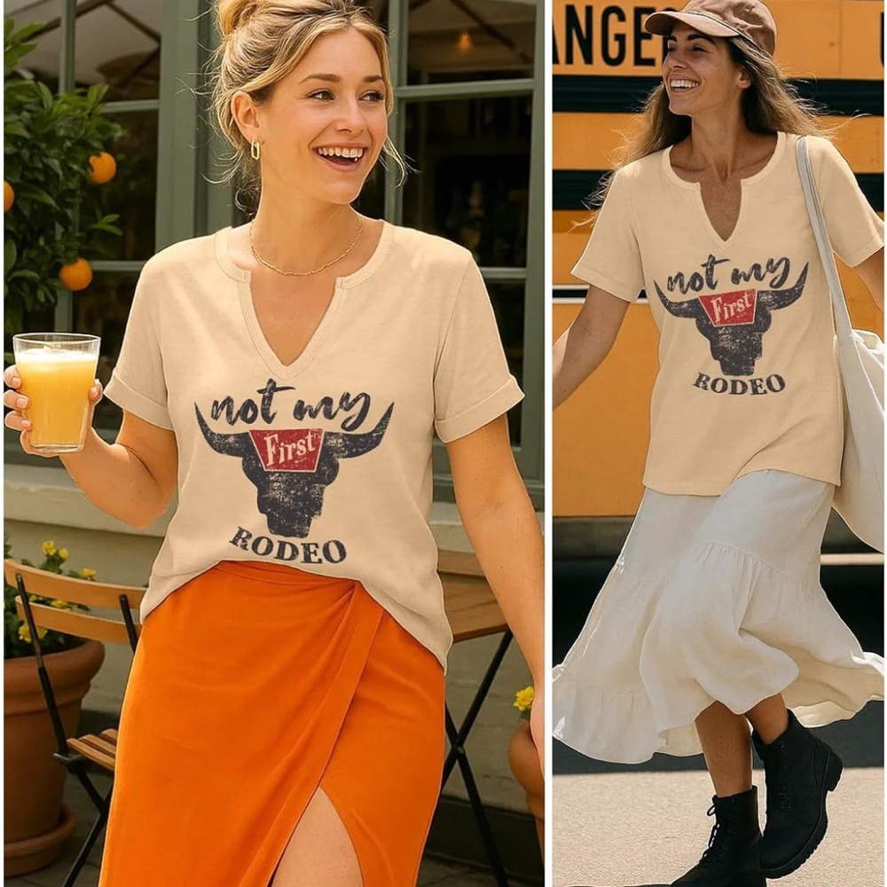 🤠NEW🤠 Not My First Rodeo Graphic Tee - Picture 2 of 5